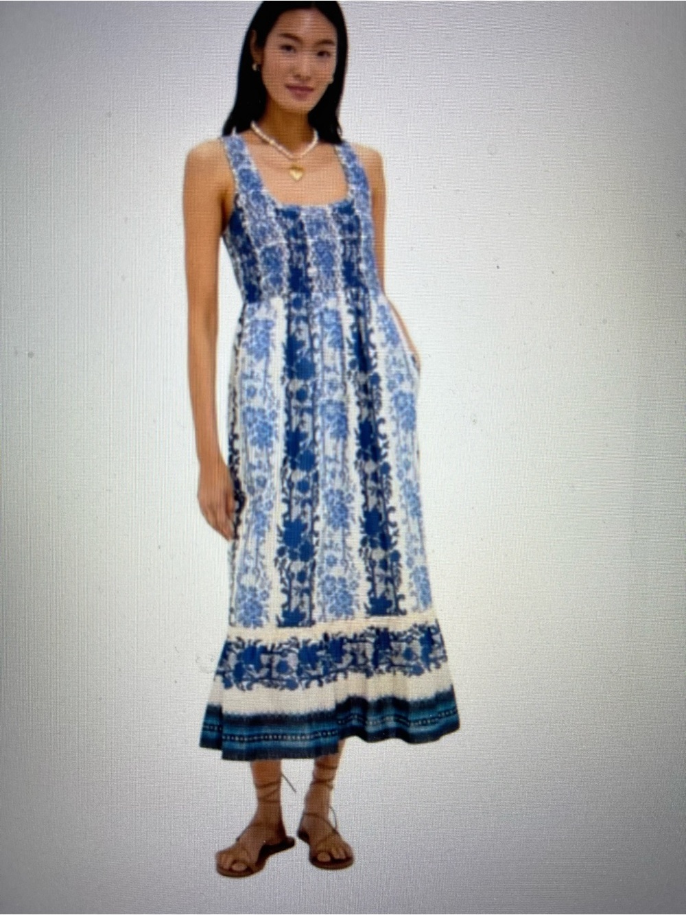 NWT Tuckernuck Bondi Blues Cotton Voile Mallie Dress